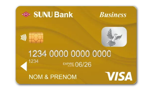 Carte Visa Business SUNU Bank Sénégal