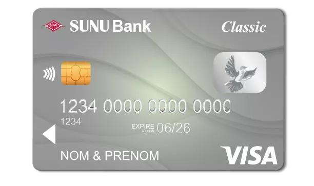 Carte visa Classic SUNU Bank Sénégal