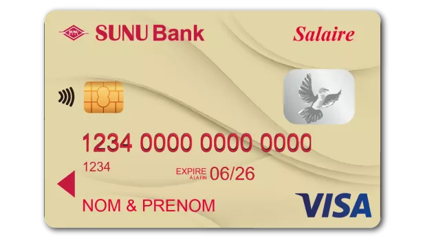 Carte Visa Salaire SUNU Bank Sénégal